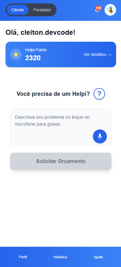 Helpi - Atendimentos